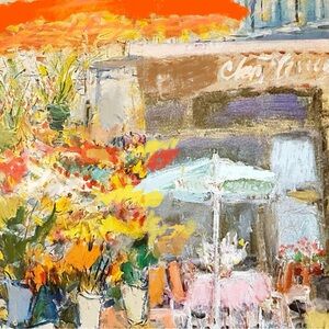 Orange and Yellow Abstract Art Print